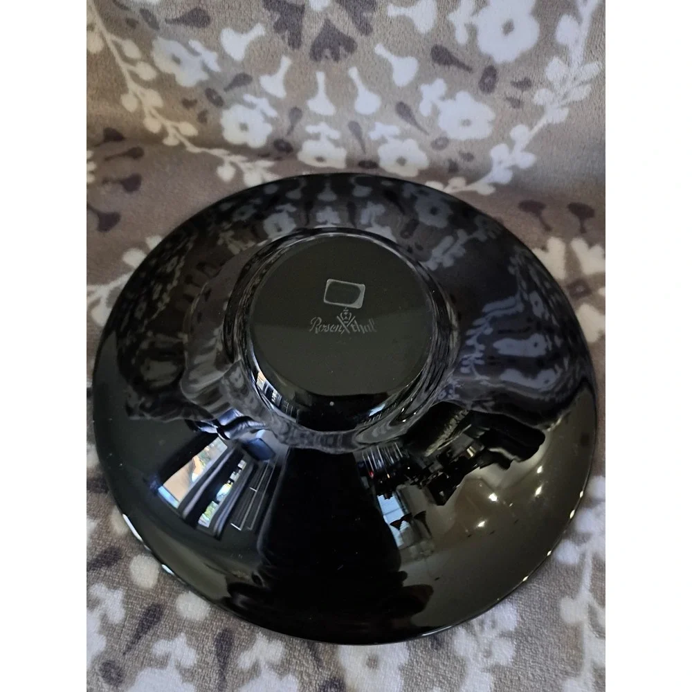 MCM Rosenthal Studio Line Porcelain Center Bowl Noire Black by Tapio Wirkkala